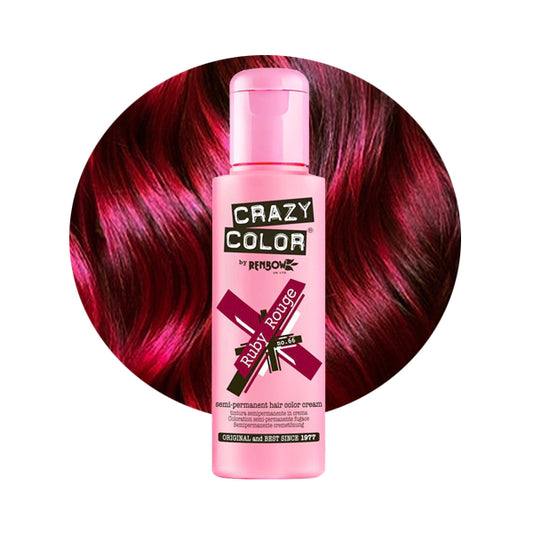Crazy Colour Semi Permanent Hair Dye - Ruby Rouge - Kate's Clothing