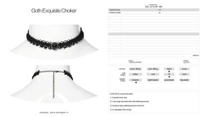 Punk Rave Safara Choker Necklace - Kate's Clothing