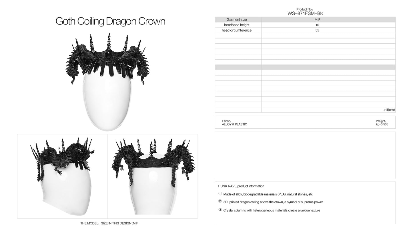 Punk Rave Goth Coiling Dragon Crown