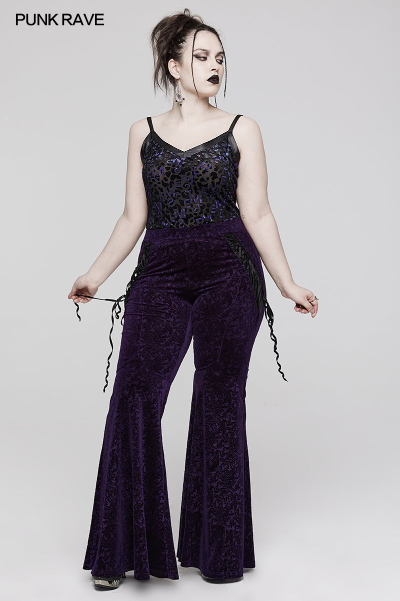 Punk Rave Saskia Top - Violet - Kate's Clothing
