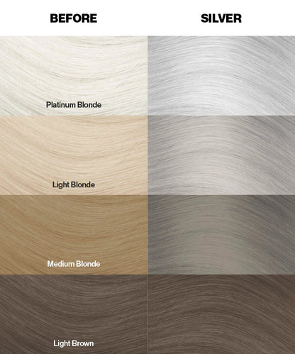 Crazy Colour Semi Permanent Hair Dye - Silver - Kate's Clothing