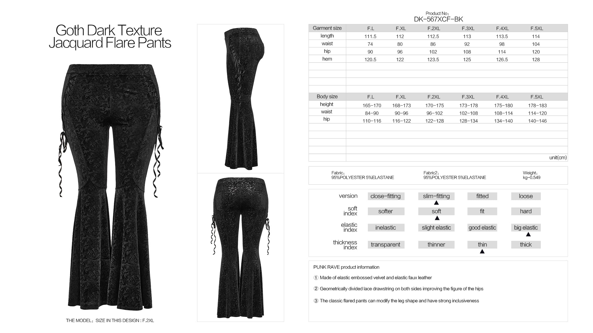 Punk Rave Siyanda Trousers - Black - Kate's Clothing