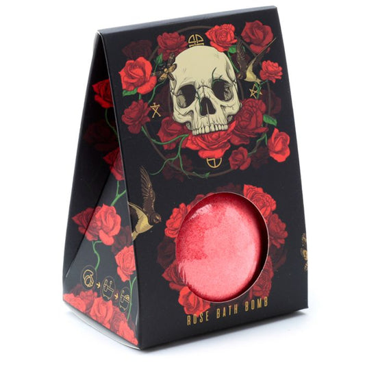 Gothic Gifts Skulls and Roses Bath Bomb - Rose - Kate's Clothing