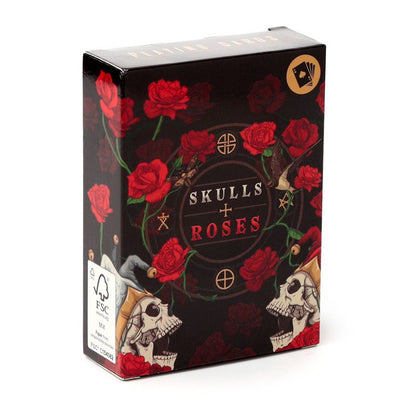 Gothic Gifts Skulls and Roses Playing Cards - Kate's Clothing