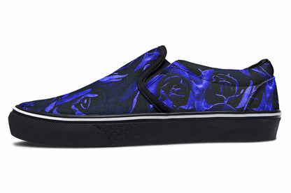 Blue Roses Canvas Slip-On Trainers | ANTIBrand