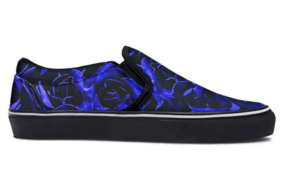 Blue Roses Canvas Slip-On Trainers | ANTIBrand