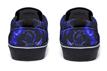 Blue Roses Canvas Slip-On Trainers | ANTIBrand