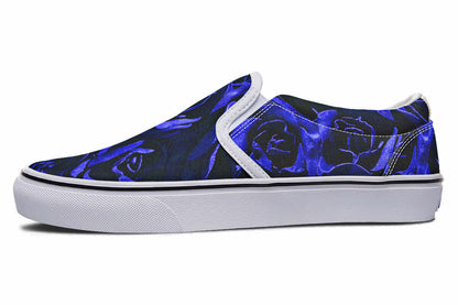 Blue Roses Canvas Slip-On Trainers | ANTIBrand