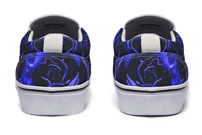 Blue Roses Canvas Slip-On Trainers | ANTIBrand