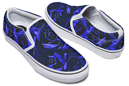 Blue Roses Canvas Slip-On Trainers | ANTIBrand