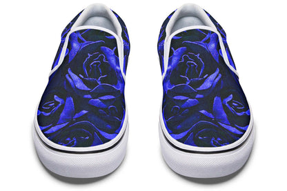 Blue Roses Canvas Slip-On Trainers | ANTIBrand
