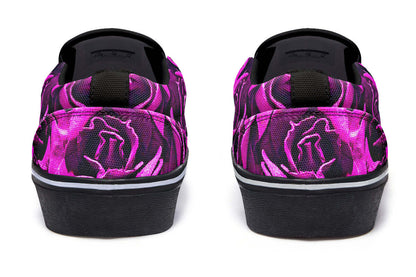 Pink Roses Canvas Slip-On Trainers | ANTIBrand