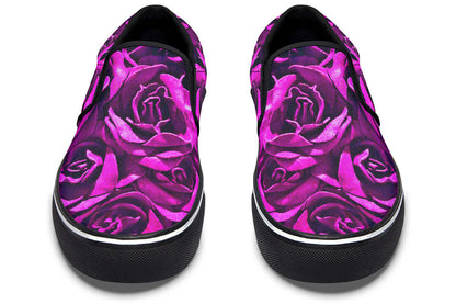 Pink Roses Canvas Slip-On Trainers | ANTIBrand