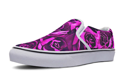 Pink Roses Canvas Slip-On Trainers | ANTIBrand