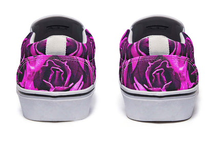 Pink Roses Canvas Slip-On Trainers | ANTIBrand