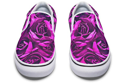 Pink Roses Canvas Slip-On Trainers | ANTIBrand