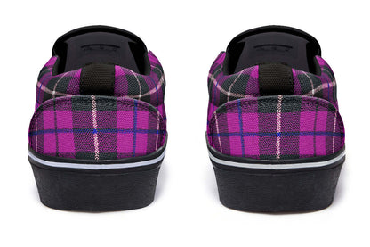 Pink Tartan Canvas Slip-On Trainers | ANTIBrand