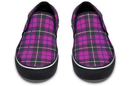 Pink Tartan Canvas Slip-On Trainers | ANTIBrand