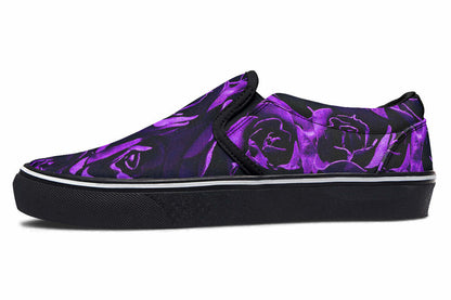 Purple Roses Canvas Slip-On Trainers | ANTIBrand