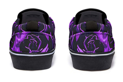 Purple Roses Canvas Slip-On Trainers | ANTIBrand