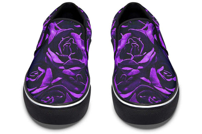 Purple Roses Canvas Slip-On Trainers | ANTIBrand