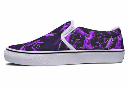 Purple Roses Canvas Slip-On Trainers | ANTIBrand