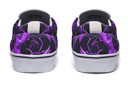 Purple Roses Canvas Slip-On Trainers | ANTIBrand