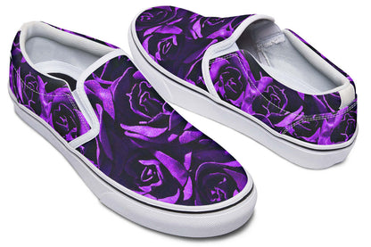 Purple Roses Canvas Slip-On Trainers | ANTIBrand