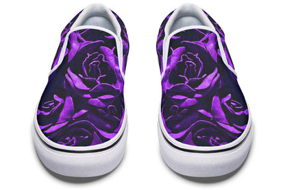 Purple Roses Canvas Slip-On Trainers | ANTIBrand