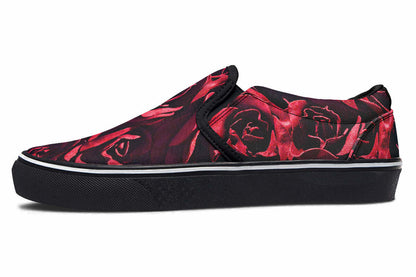 Red Roses Canvas Slip-On Trainers | ANTIBrand