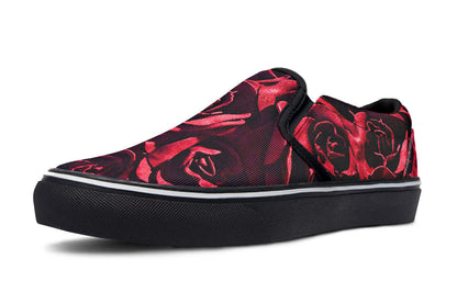 Red Roses Canvas Slip-On Trainers | ANTIBrand