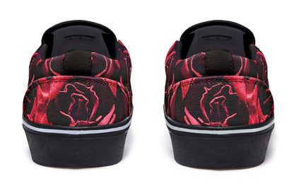 Red Roses Canvas Slip-On Trainers | ANTIBrand
