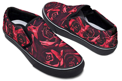 Red Roses Canvas Slip-On Trainers | ANTIBrand