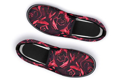 Red Roses Canvas Slip-On Trainers | ANTIBrand