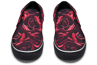 Red Roses Canvas Slip-On Trainers | ANTIBrand