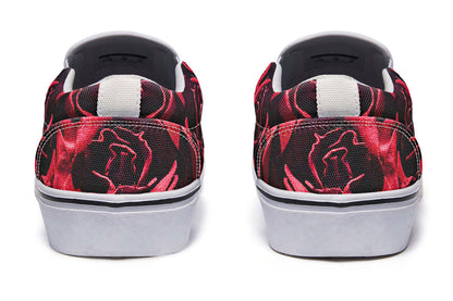Red Roses Canvas Slip-On Trainers | ANTIBrand