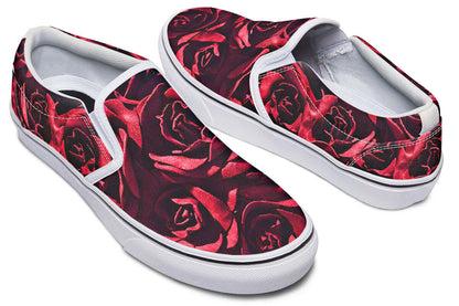 Red Roses Canvas Slip-On Trainers | ANTIBrand