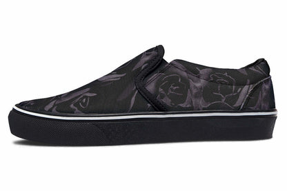 Blackest Roses Slip-On Shoes – Gothic Attitude
