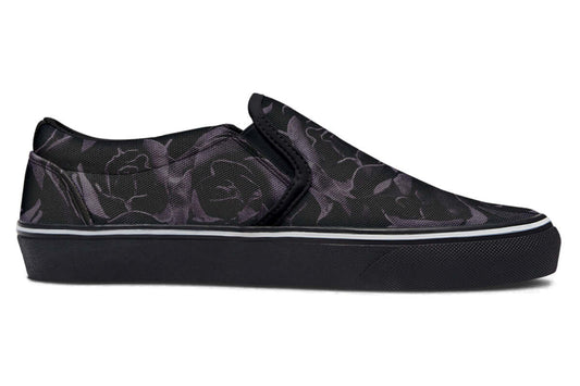 Blackest Roses Slip-On Shoes – Gothic Attitude