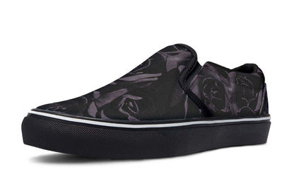 Blackest Roses Slip-On Shoes – Gothic Attitude