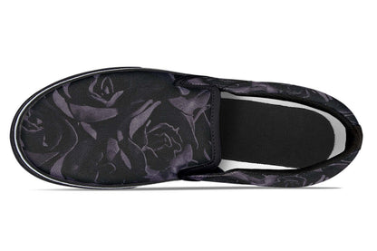 Blackest Roses Slip-On Shoes – Gothic Attitude