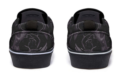 Blackest Roses Slip-On Shoes – Gothic Attitude