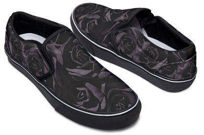 Blackest Roses Slip-On Shoes – Gothic Attitude