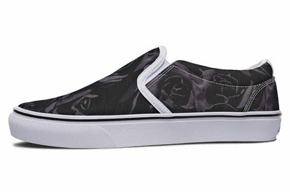 Blackest Roses Slip-On Shoes – Gothic Attitude