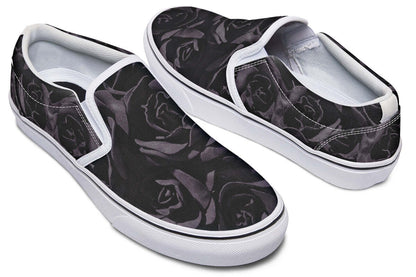 Blackest Roses Slip-On Shoes – Gothic Attitude