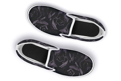 Blackest Roses Slip-On Shoes – Gothic Attitude
