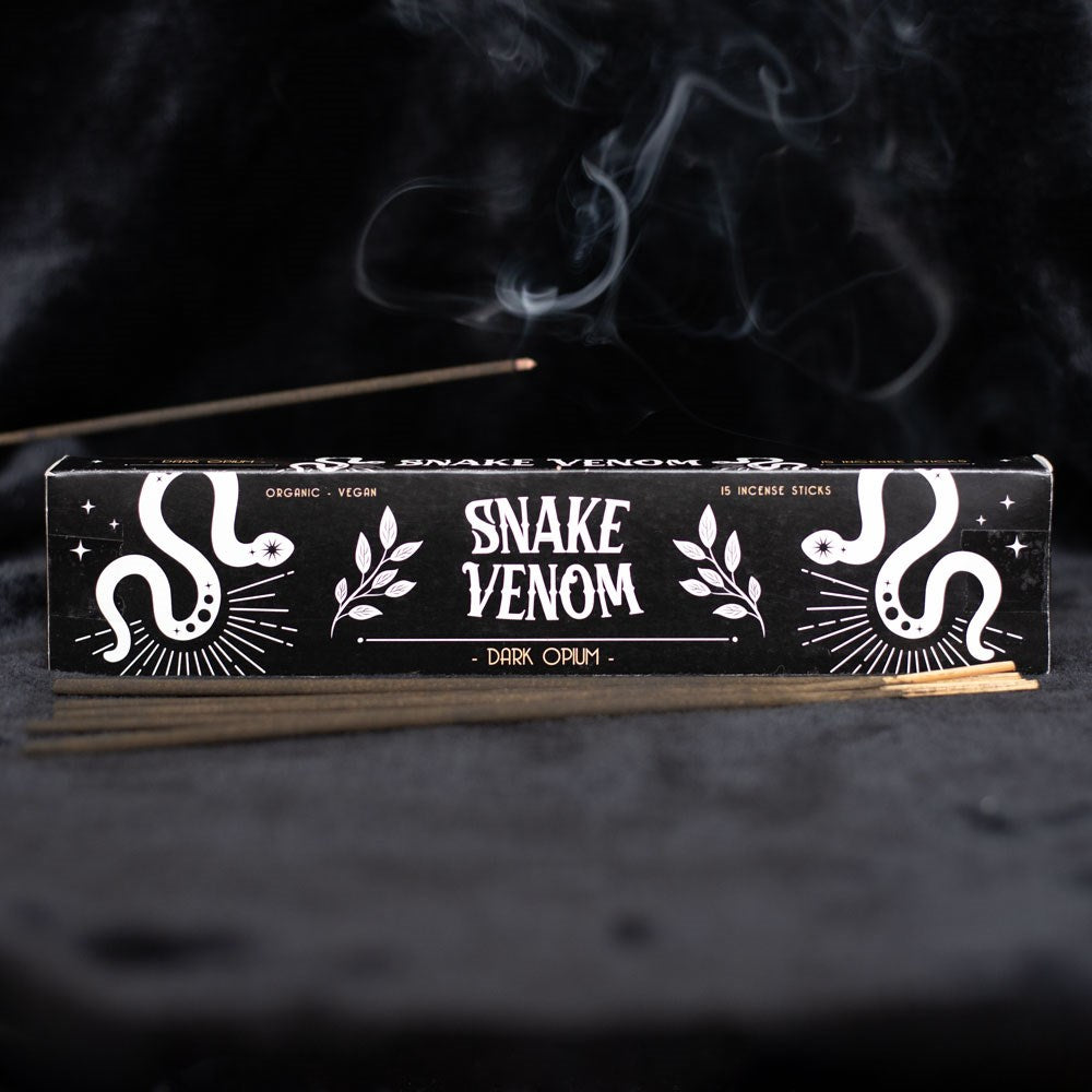Gothic Gifts Snake Venom Pack of 15 Dark Opium Incense Sticks - Kate's Clothing