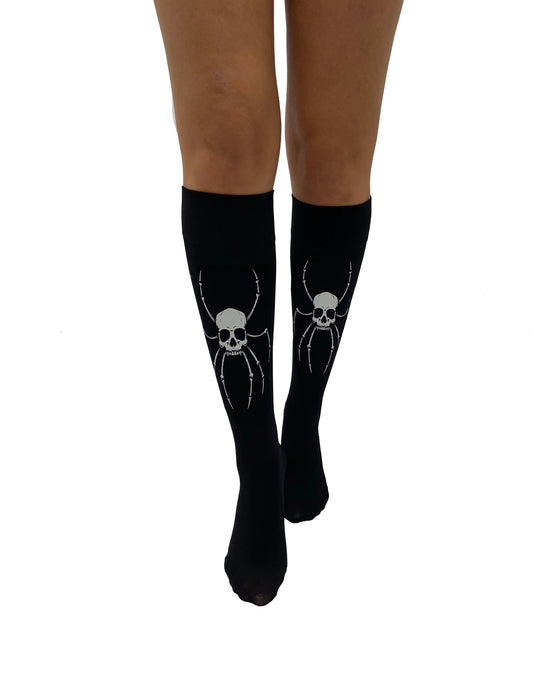Pamela Mann Spider Skeleton Knee High Socks - Kate's Clothing
