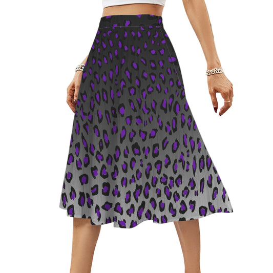 Steel Panther midi skirt featuring elastic waistband and side pockets