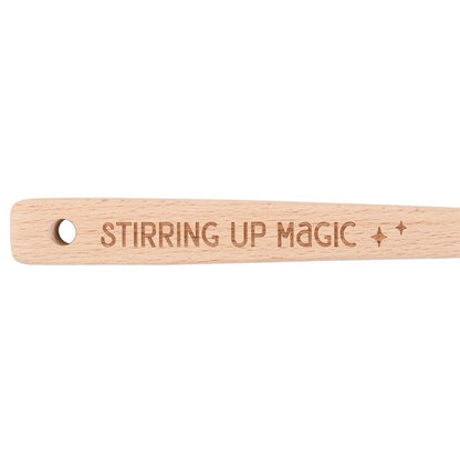 Gothic Gifts Stirring Up Magic Wooden Pentagram Spoon - Kate's Clothing